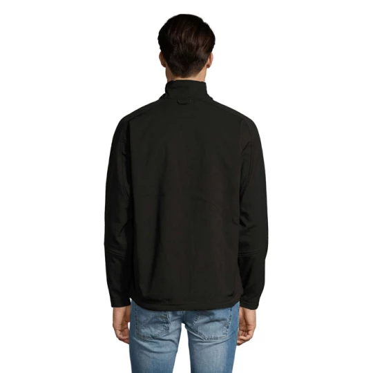 RELAX Męski softshell 340g - RELAX (S46600-BK-M)