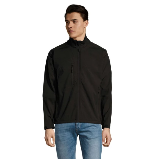 RELAX Męski softshell 340g - RELAX (S46600-BK-S)