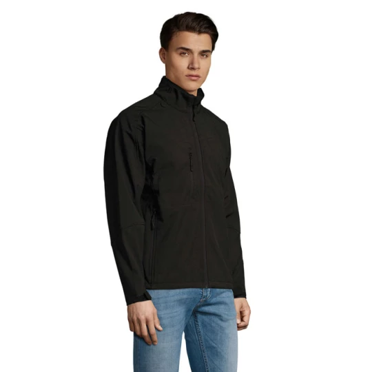RELAX Męski softshell 340g - RELAX (S46600-BK-S)