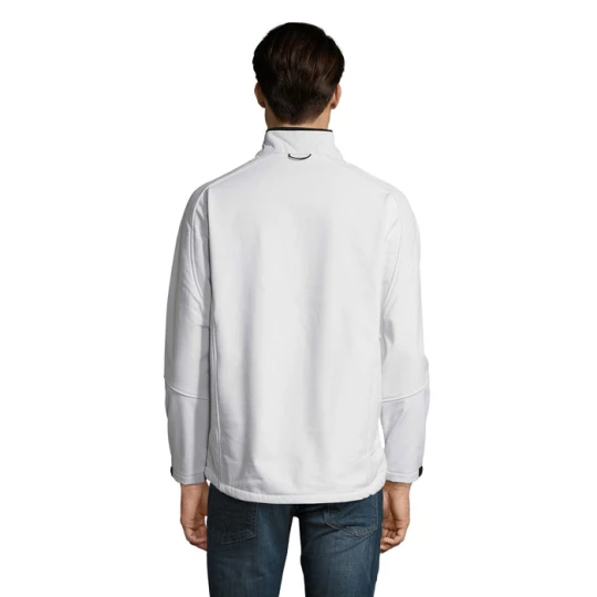 RELAX Męski softshell 340g - RELAX (S46600-WH-4XL)