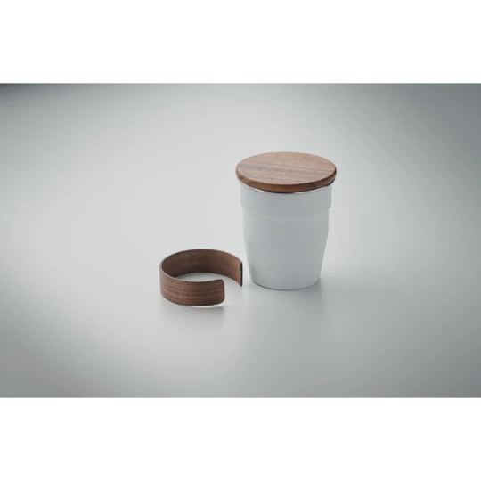 Kubek z pojedynczą ścianką 350 - WALNUT (MO2322-06)
