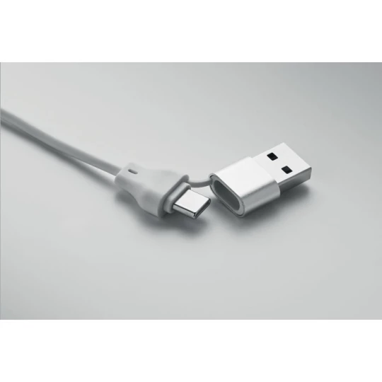 Brelok z kablem 4 w 1 60W - BULE (MO2451-06)