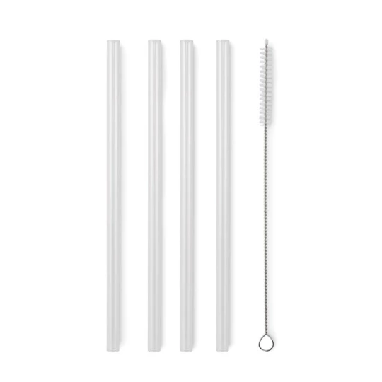 4 szklane słomki wielokrotnego - GLAW (MO2452-40)