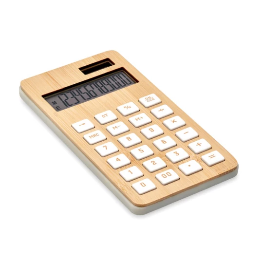 12-cyfrowy kalkulator, bambus - CALCUBIM (MO6216-40)
