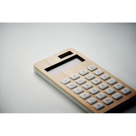 12-cyfrowy kalkulator, bambus - CALCUBIM (MO6216-40)