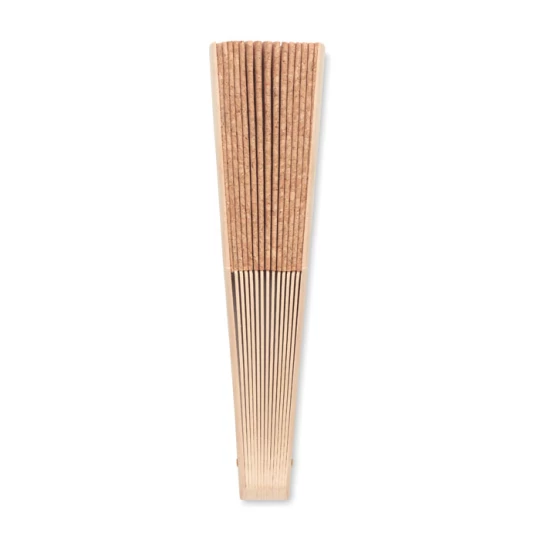 Drewniany wachlarz z korkiem - FANNY CORK (MO6232-13)