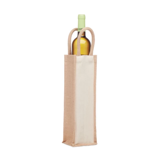 Jutowa torba na wino/1 butelka - CAMPO DI VINO (MO6258-13)