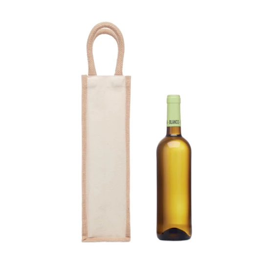 Jutowa torba na wino/1 butelka - CAMPO DI VINO (MO6258-13)