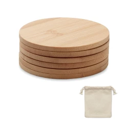 Zestaw 6 bambusowych podstawek - BAYIN SET (MO6601-40)