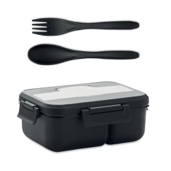 Lunch box ze sztućcami z PP - MAKAN (MO6646-03)