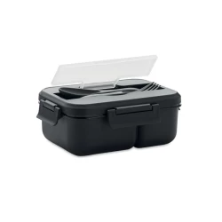 Lunch box ze sztućcami z PP - MAKAN (MO6646-03)