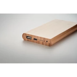 Bambusowy power bank 6000 mAh - ARENA C (MO6815-40)