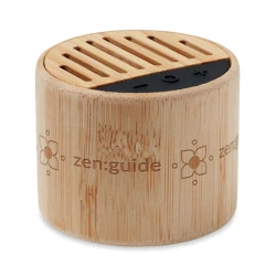 Bambusowy głośnik bezprzew. - ROUND LUX (MO6818-40)