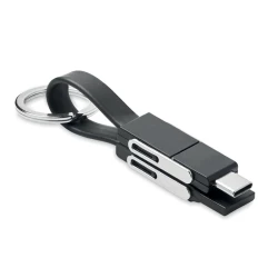 Brelok z kablem ładującym 4w1 - KEY C (MO6820-03)