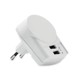 Ładowarka Euro USB (2xA) 12W - EURO USB CHARGER 2XA (MO6882-06)
