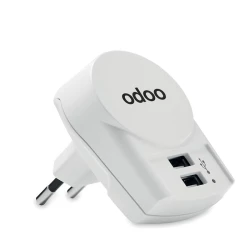 Ładowarka Euro USB (2xA) 12W - EURO USB CHARGER 2XA (MO6882-06)