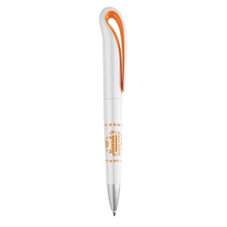 Przekręcany długopis, ABS - WHITESWAN (MO7793-10)