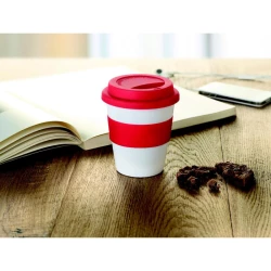 Kubek PP, silikonowe wieczko - ASTORIA (MO8078-05)