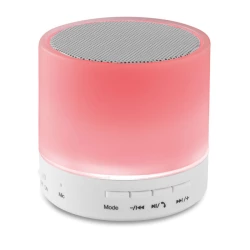 Głośnik bezprzewodowy LED - ROUND WHITE (MO9062-06)