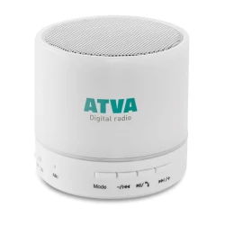 Głośnik bezprzewodowy LED - ROUND WHITE (MO9062-06)