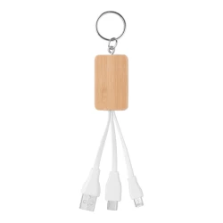Bambusowy kabel 3 w 1 - CLAUER (MO9888-40)