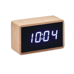 Bambusowy  budzik LED - MIRI CLOCK (MO9921-40)