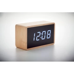 Bambusowy  budzik LED - MIRI CLOCK (MO9921-40)
