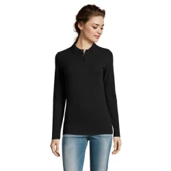 PERFECT Damskie LSL POLO180 - PERFECT LSL WOMEN (S02083-BK-3XL)