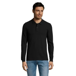 PERFECT MEN LSL POLO 180g - PERFECT LSL MEN (S02087-BK-3XL)