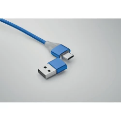 Kabel ładujący 4 w 1 typu C - BLUE (MO2141-37)