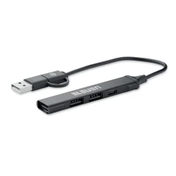 Hub USB z 4 portami 19 cm - CURRENT (MO2294-03)