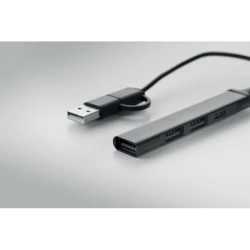 Hub USB z 4 portami 19 cm - CURRENT (MO2294-03)