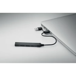 Hub USB z 4 portami 19 cm - CURRENT (MO2294-03)