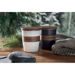 Kubek z pojedynczą ścianką 350 - WALNUT (MO2322-06)