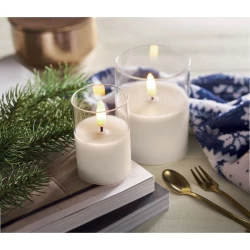 Świeca woskowa LED w szkle - XANDLE+ (MO2366-06)