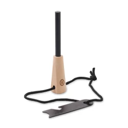 Krzesiwo z rączką z drewna sosnowe - FUEGOR (MO2417-40)