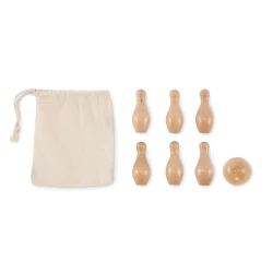 Zestaw mini kręgli z drewna sosnow - BOLITO (MO2434-40)