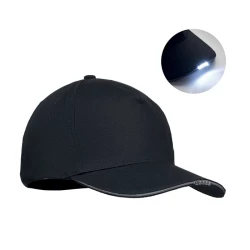 5-panelowa bawełniana czapka LED 2 - LUZCAP (MO2439-03)
