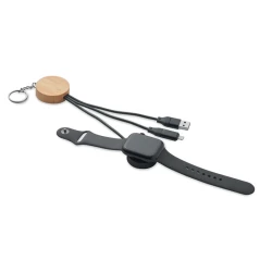 Brelok z kablem 4 w 1 60W - BULE (MO2451-03)