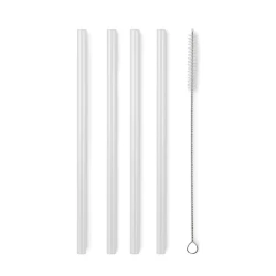 4 szklane słomki wielokrotnego - GLAW (MO2452-40)