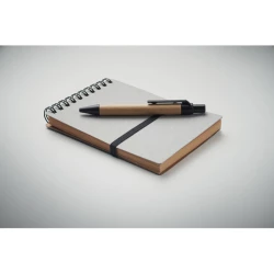 Notatnik z recyklingu z długopisem - NOTIE (MO2481-07)