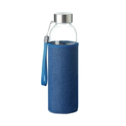 Szklana butelka w etui 500 ml - UTAH DENIM (MO6192-04)