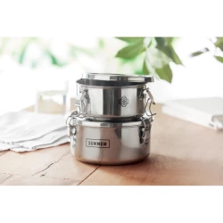 Zestaw 2 nierdzewnych pudełek - ELLES (MO6365-16)